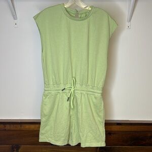 Himosyber Romper Casual Shortsie One Piece Workout Short Jumpsuit with Pockets-M